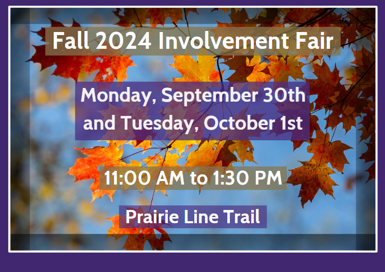 Fall 2024 Involvement Fair RSO Round-Up Advertisement Design